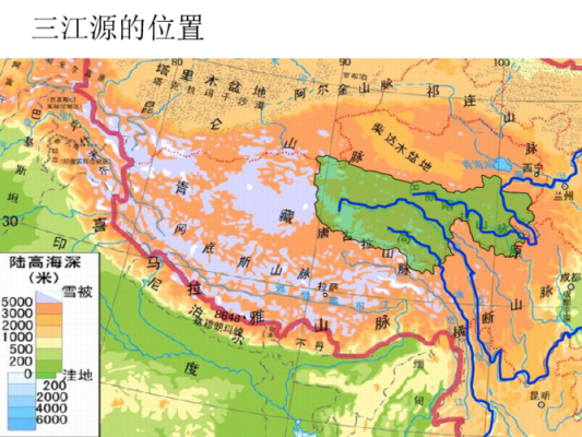 三江源头在哪里地图-图3