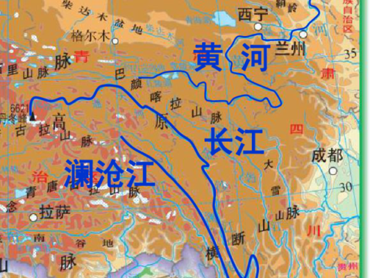 三江源头在哪里地图-图1
