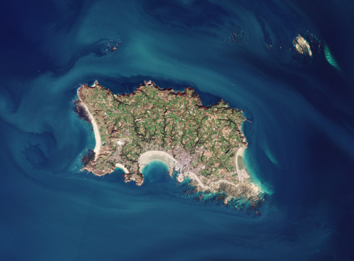 泽西岛在哪里卫星地图-图1