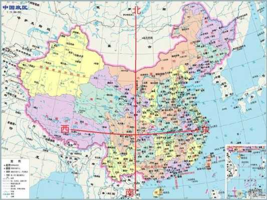 中国位于亚洲哪里（中国东西南北的距离有多少）-图1